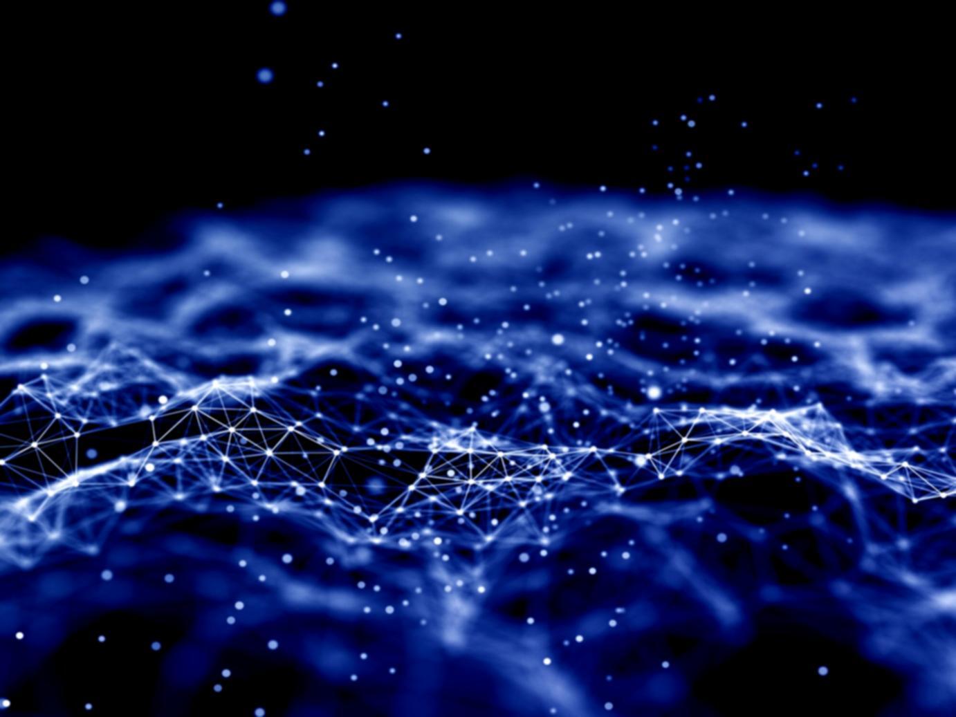 Blockchain development workspace with multiple monitors showing smart contract code and network diagrams